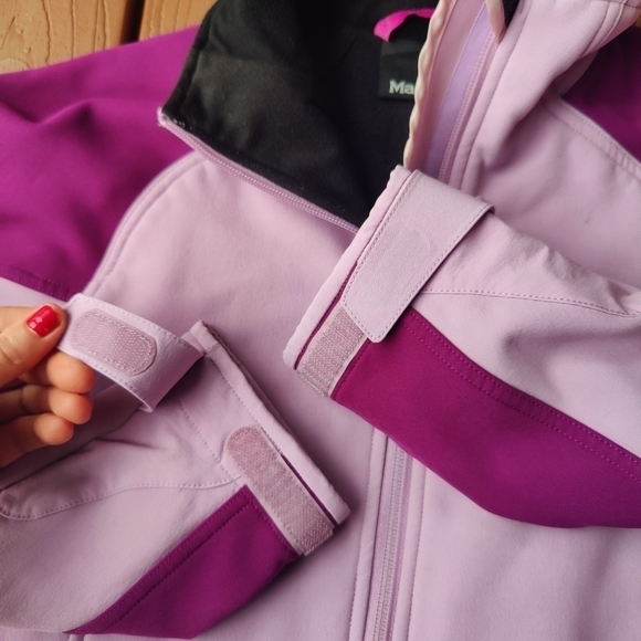 Marmot Gravity Soft Shell Jacket Lavender Pink Zip Up Athletic Coat Womens Small - Picture 6 of 14